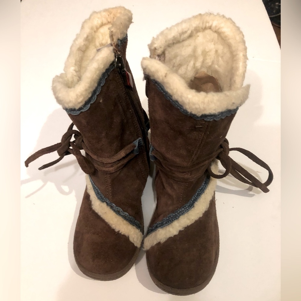 Girls size 28 oilily girls leather boots